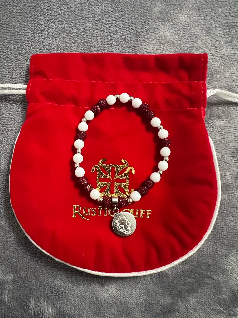 Rustic Cuff Arkansas Bracelet with Hog Charm